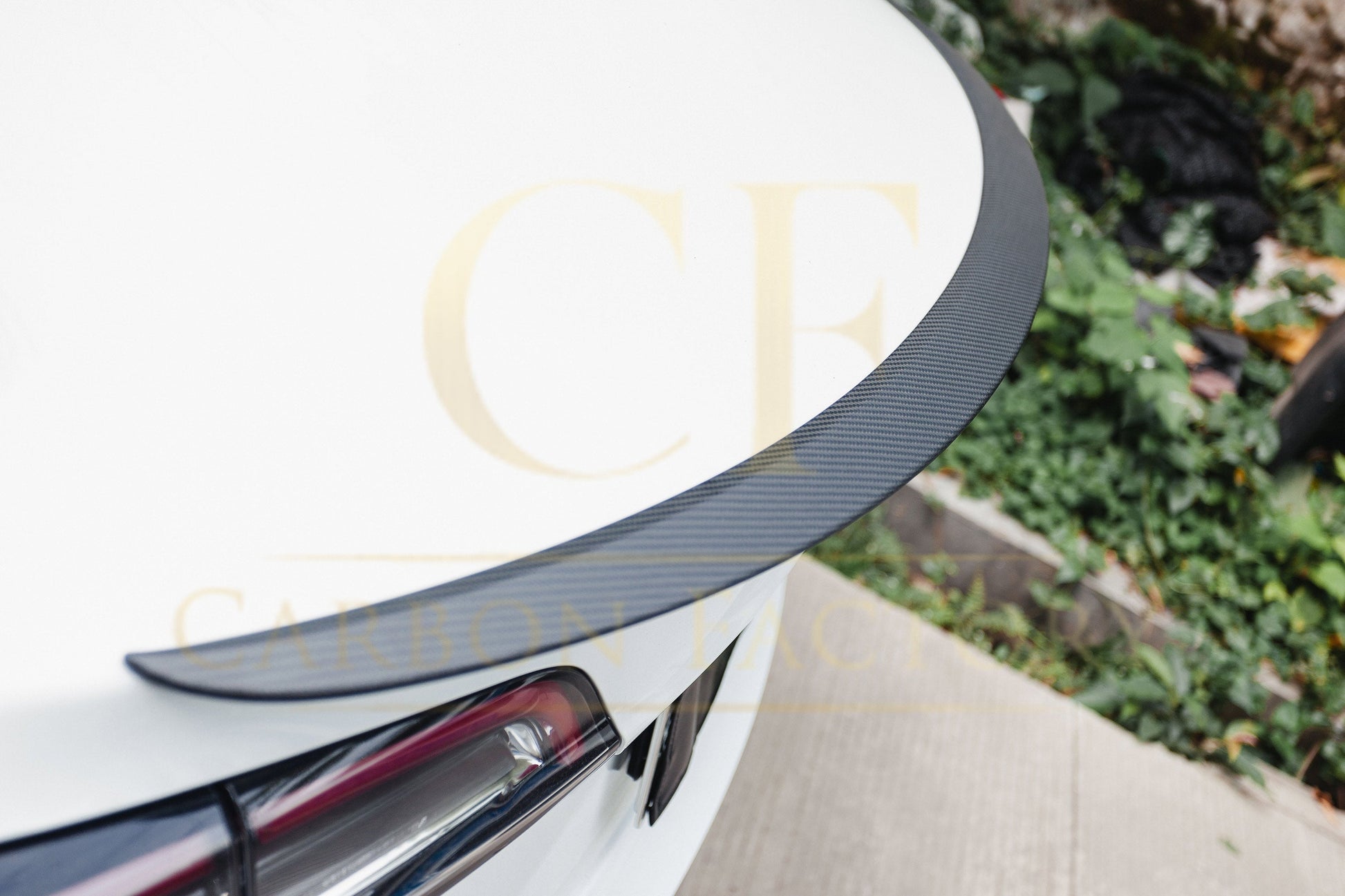 OEM Style Pre-Preg Matt Carbon Fibre Boot Spoiler for Tesla Model 3 16-23-Carbon Factory