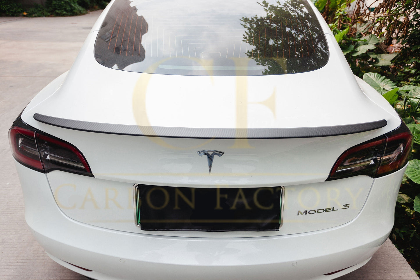 OEM Style Pre-Preg Matt Carbon Fibre Boot Spoiler for Tesla Model 3 16-23-Carbon Factory