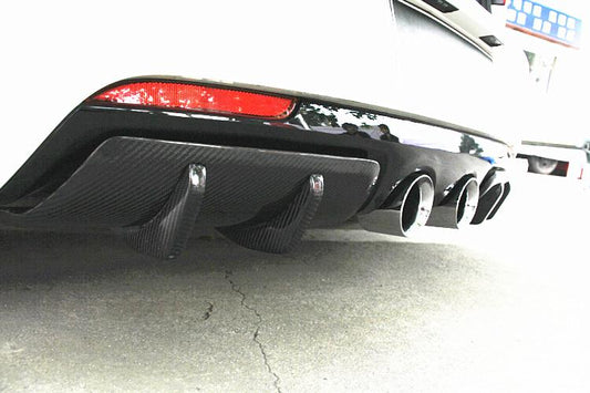 OSIR Style Carbon Fibre Rear Diffuser for VW Golf MK6 R20 08-13-Carbon Factory