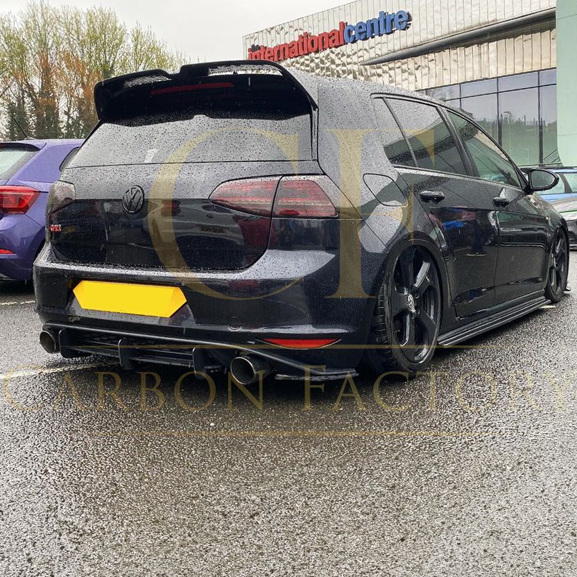 OT Style Carbon Fibre Boot Spoiler for VW Golf MK7 GTI GTD & R 14-20-Carbon Factory