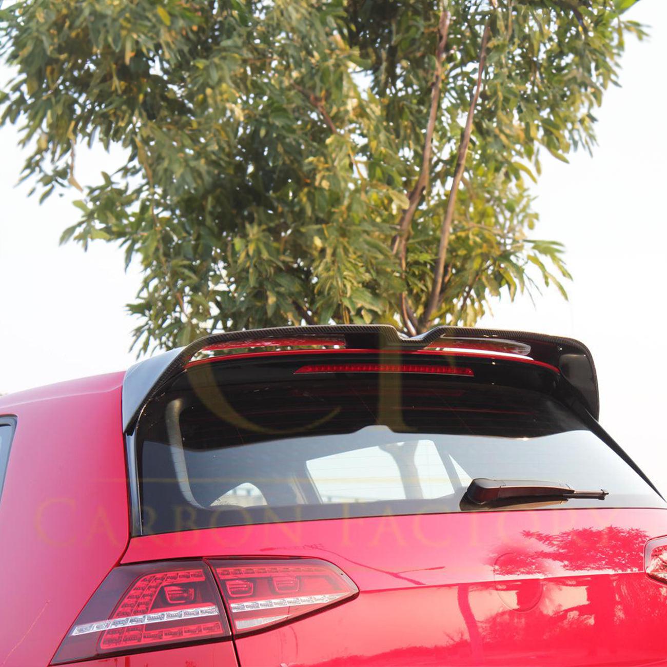 OT Style Carbon Fibre Boot Spoiler for VW Golf MK7 GTI GTD & R 14-20-Carbon Factory