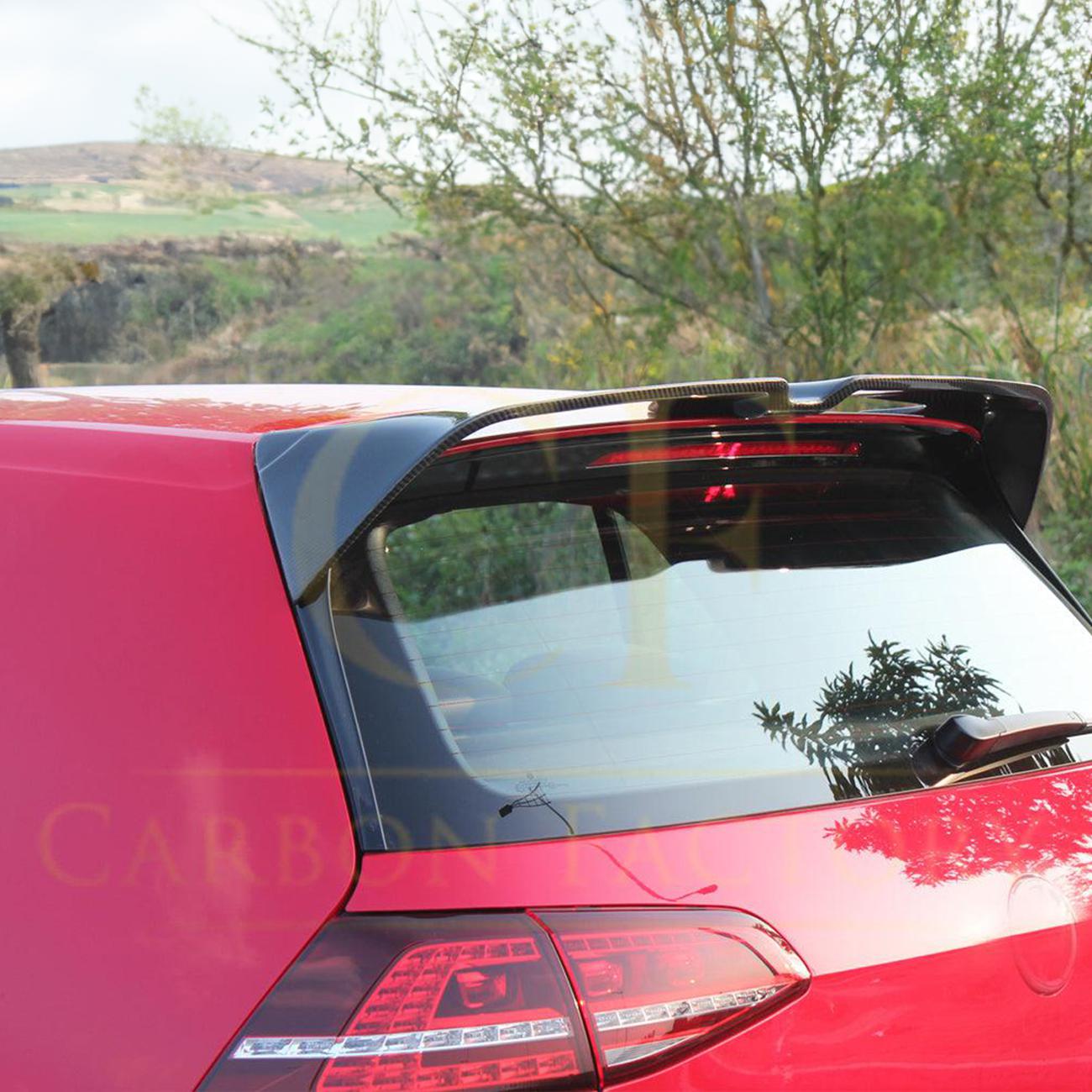 OT Style Carbon Fibre Boot Spoiler for VW Golf MK7 GTI GTD & R 14-20-Carbon Factory