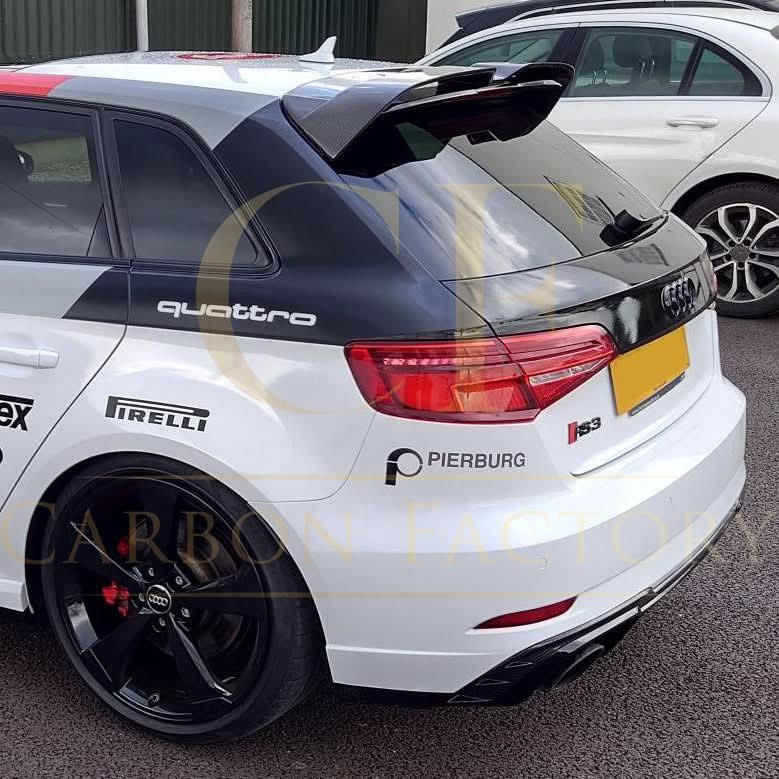 OT Style Carbon Fibre Roof Spoiler for Audi A3 S Line S3 RS3 Hatchback 13-20 - Carbon Factory