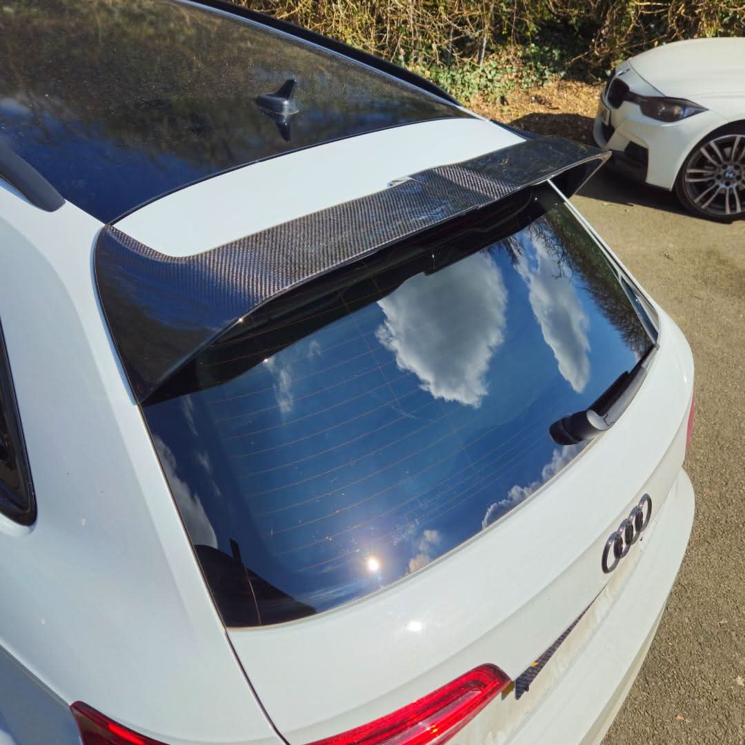 OT Style Carbon Fibre Roof Spoiler for Audi A3 S Line S3 RS3 Hatchback 13-20 - Carbon Factory