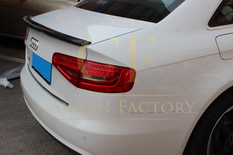 P Style Carbon Fibre Boot Spoiler for Audi A4 B8 08-12-Carbon Factory
