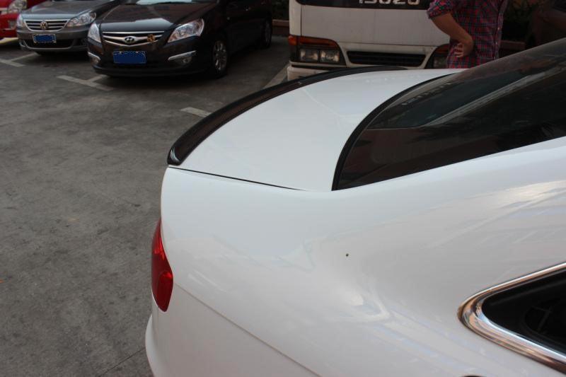 P Style Carbon Fibre Boot Spoiler for Audi A4 B8 08-12-Carbon Factory