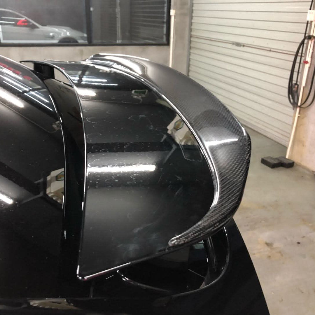 P Style Carbon Fibre Boot Spoiler for Tesla Model X 16-Present - Carbon Factory