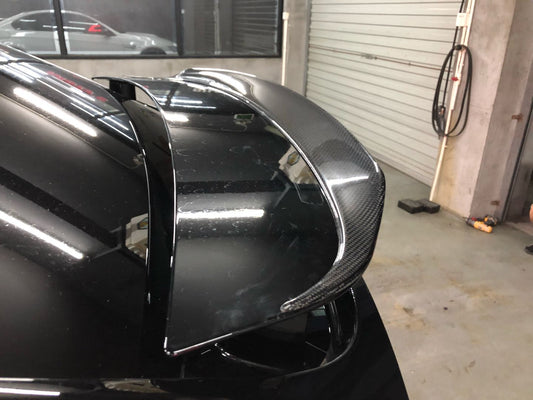 P Style Carbon Fibre Boot Spoiler for Tesla Model X 16-Present-Carbon Factory