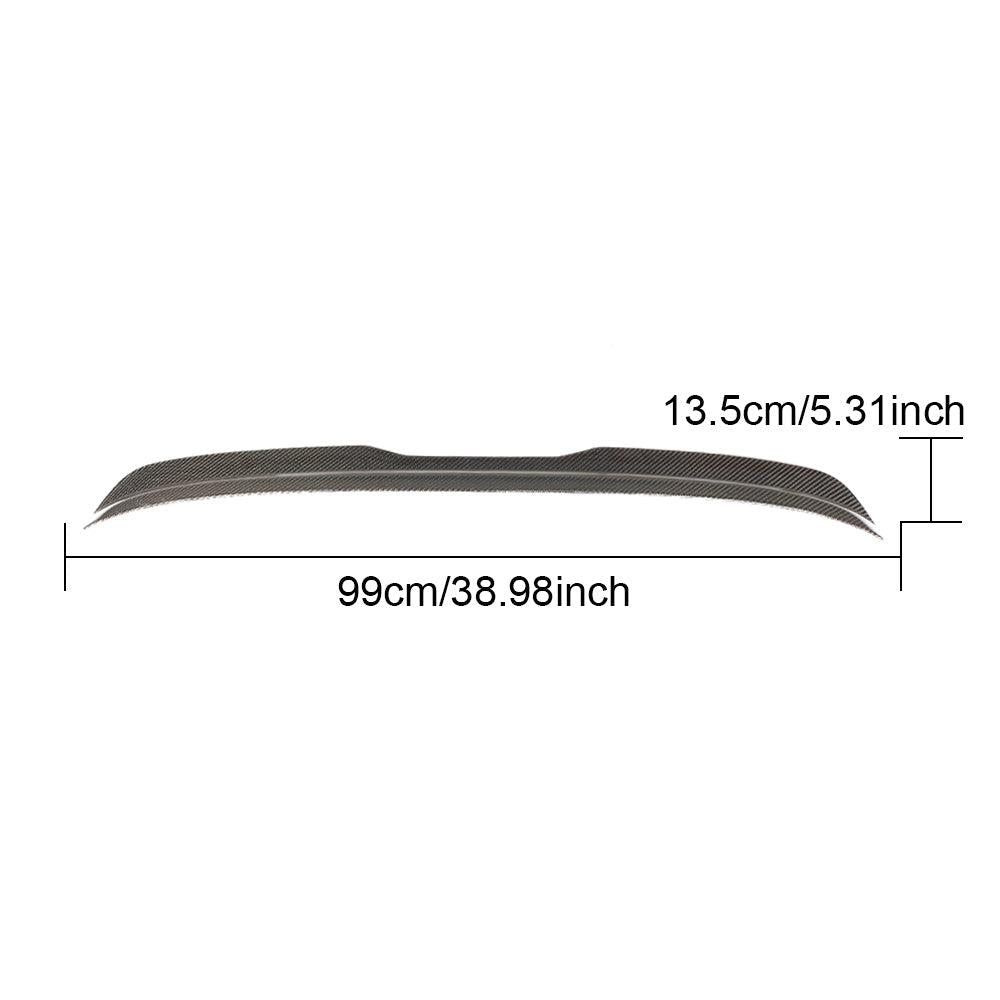 P Style Carbon Fibre Boot Spoiler for VW Golf MK7 GTI GTD & R 14-20-Carbon Factory