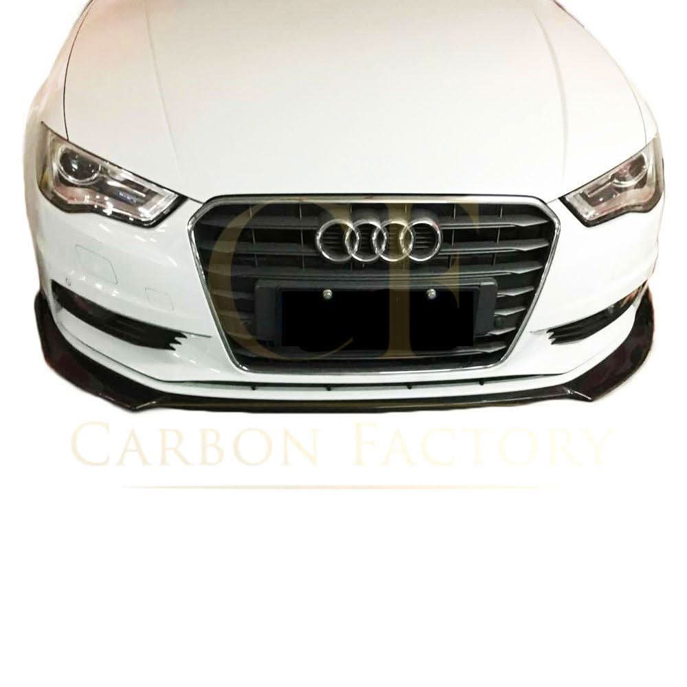 P Style Carbon Fibre Front Splitter for Audi A3 Saloon Non S Line 13-15 - Carbon Factory