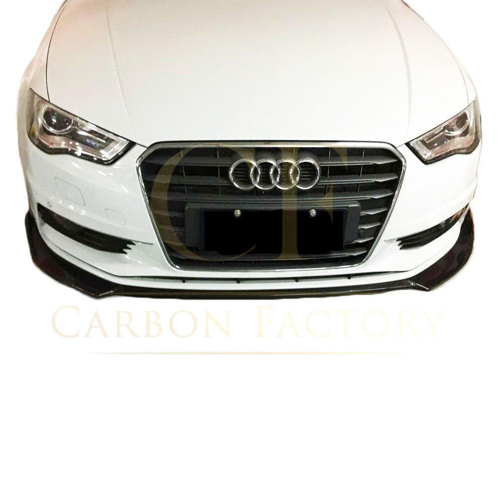 P Style Carbon Fibre Front Splitter for Audi A3 Saloon Non S Line 13-15-Carbon Factory