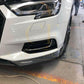 P Style Carbon Fibre Front Splitter for Audi A3 Saloon Non S Line 16-19-Carbon Factory