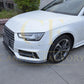 P Style Carbon Fibre Front Splitter for Audi A4 B9 S Line & S4 16-18-Carbon Factory
