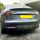 P Style Carbon Fibre Rear Diffuser for Tesla Model 3 16-23-Carbon Factory
