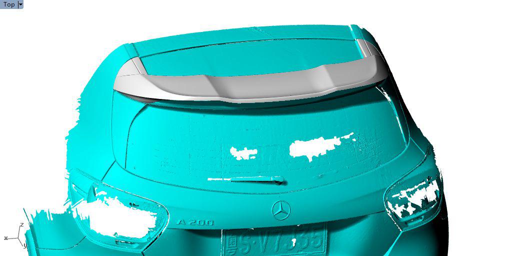 P Style Carbon Fibre Roof Spoiler for Mercedes Benz W176 A Class 13-18-Carbon Factory
