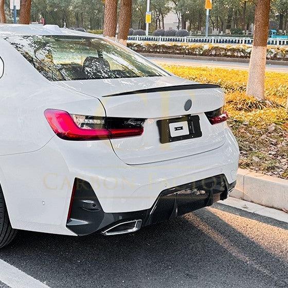 P Style Gloss Black Boot Spoiler for BMW G20 3 Series G80 M3 19-Present-Carbon Factory