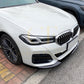 P Style Gloss Black Front Splitter for BMW G30 G31 5 Series LCI 21-24-Carbon Factory