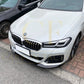 P Style Gloss Black Front Splitter for BMW G30 G31 5 Series LCI 21-24-Carbon Factory