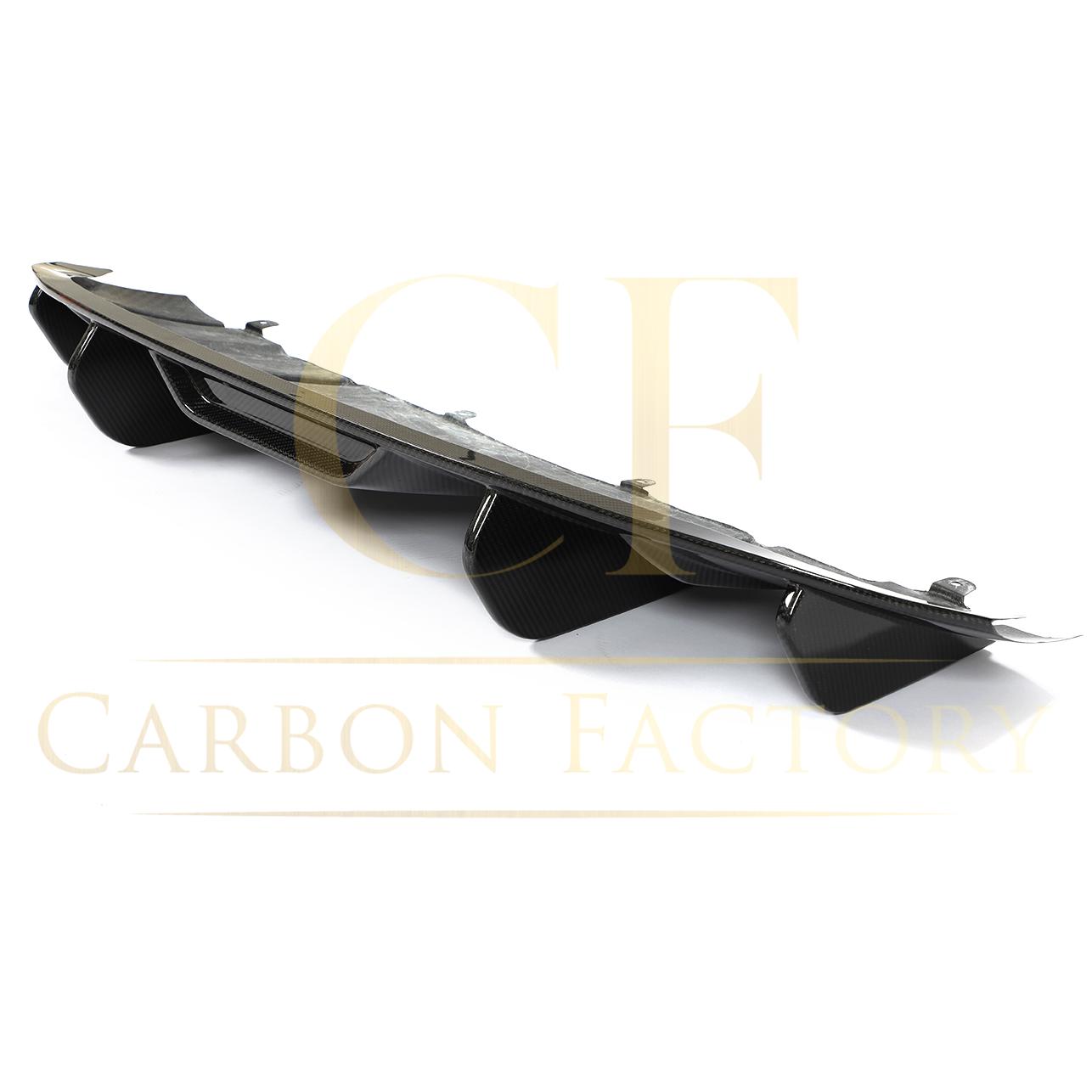 P Style Pre-Preg Carbon Fibre Rear Diffuser for Porsche Taycan 4 Door 19-21-Carbon Factory