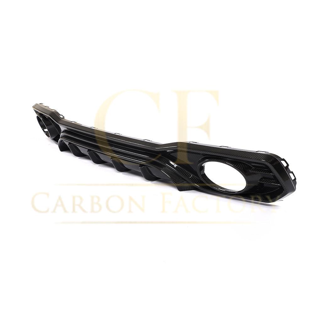 P Style Pre-Preg Carbon Fibre Rear Diffuser with Exhaust Tips for Audi 4K A7 S Line S7 19-22-Carbon Factory