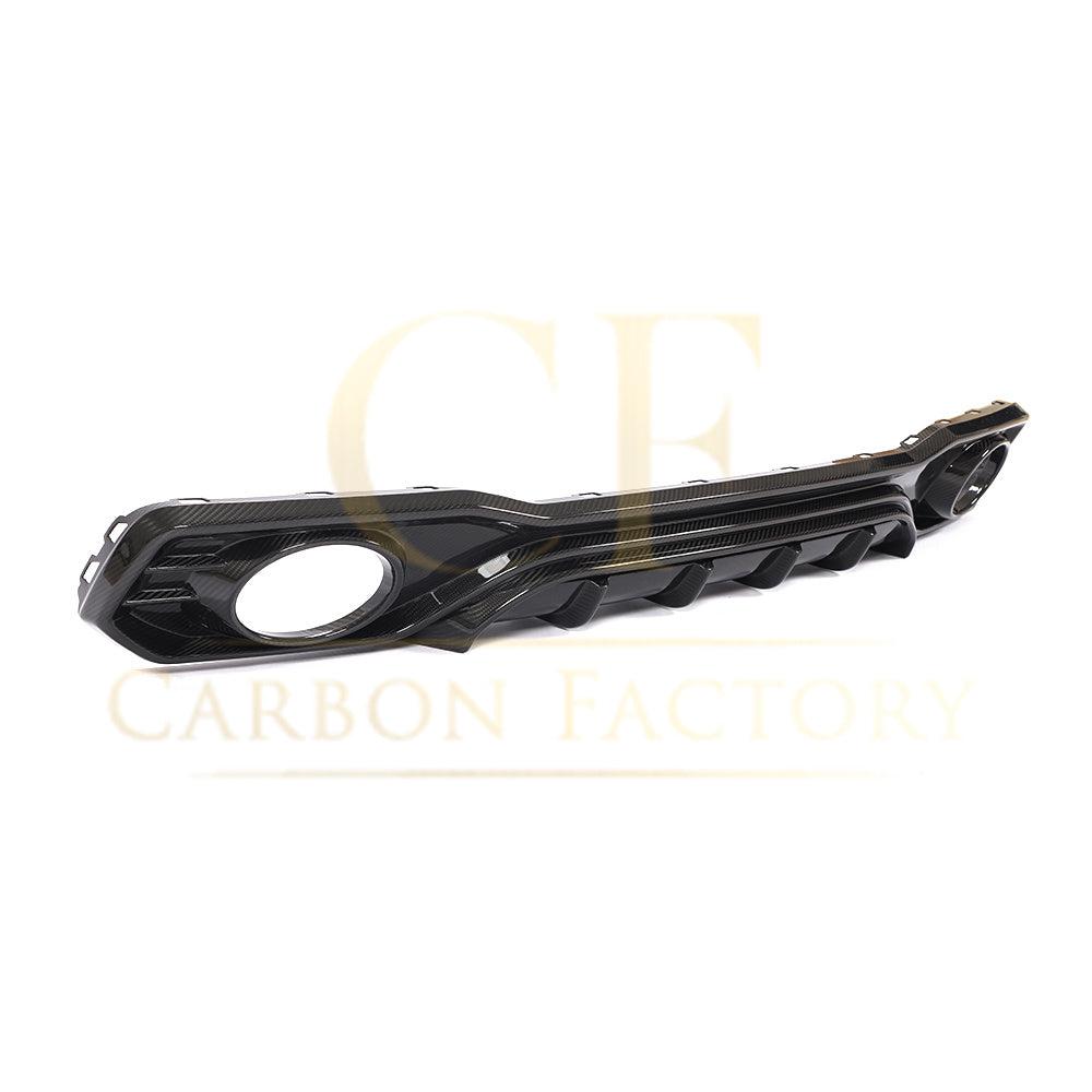 P Style Pre-Preg Carbon Fibre Rear Diffuser with Exhaust Tips for Audi 4K A7 S Line S7 19-22-Carbon Factory