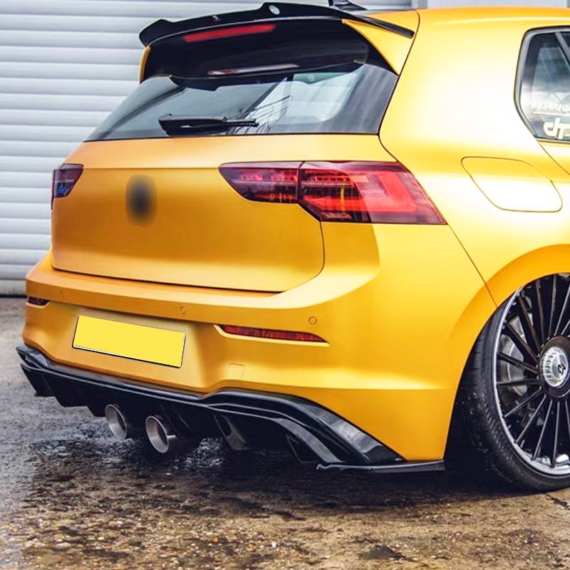 PRO Style Gloss Black Rear Diffuser for VW Golf MK8 21-Present-Carbon Factory