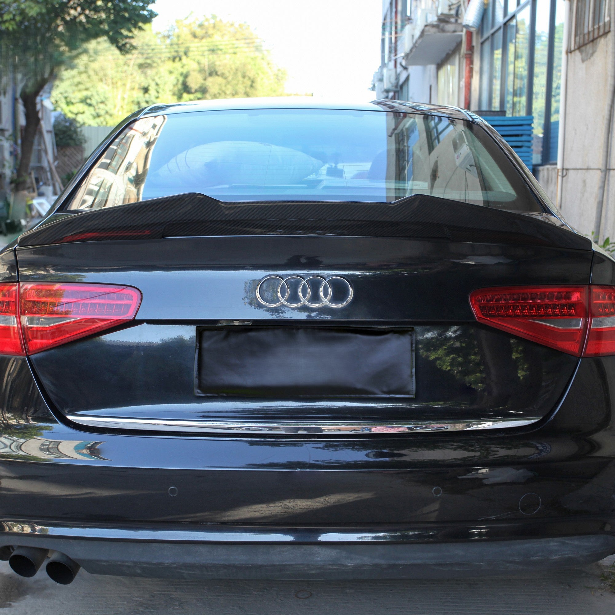 PSM Style Pre-Preg Carbon Fibre Boot Spoiler for Audi A4 B8.5 13-15 - Carbon Factory