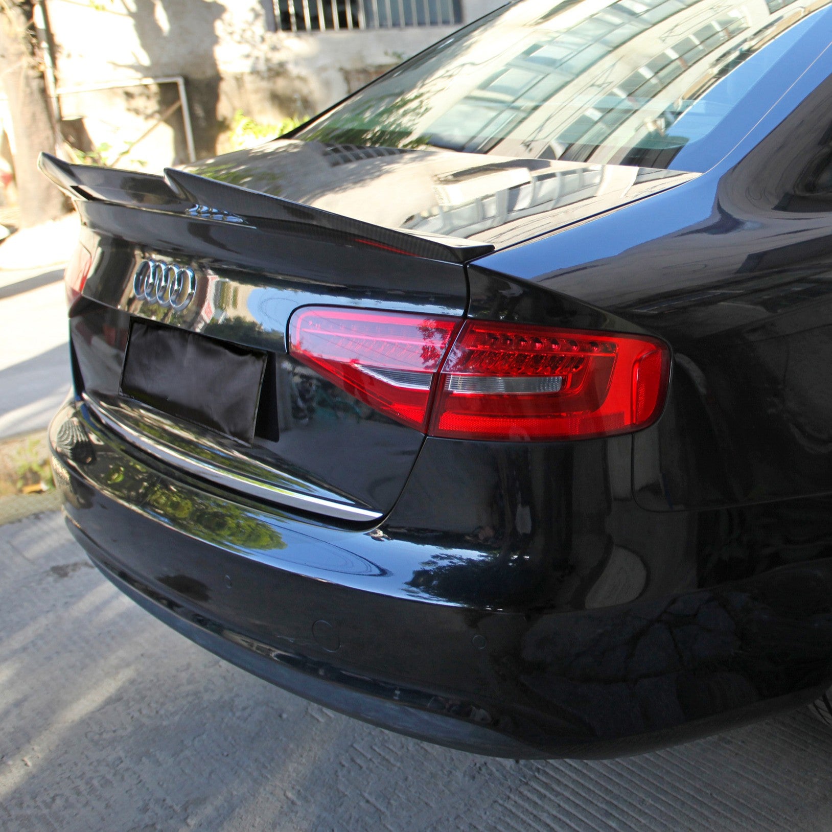 PSM Style Pre-Preg Carbon Fibre Boot Spoiler for Audi A4 B8.5 13-15 - Carbon Factory