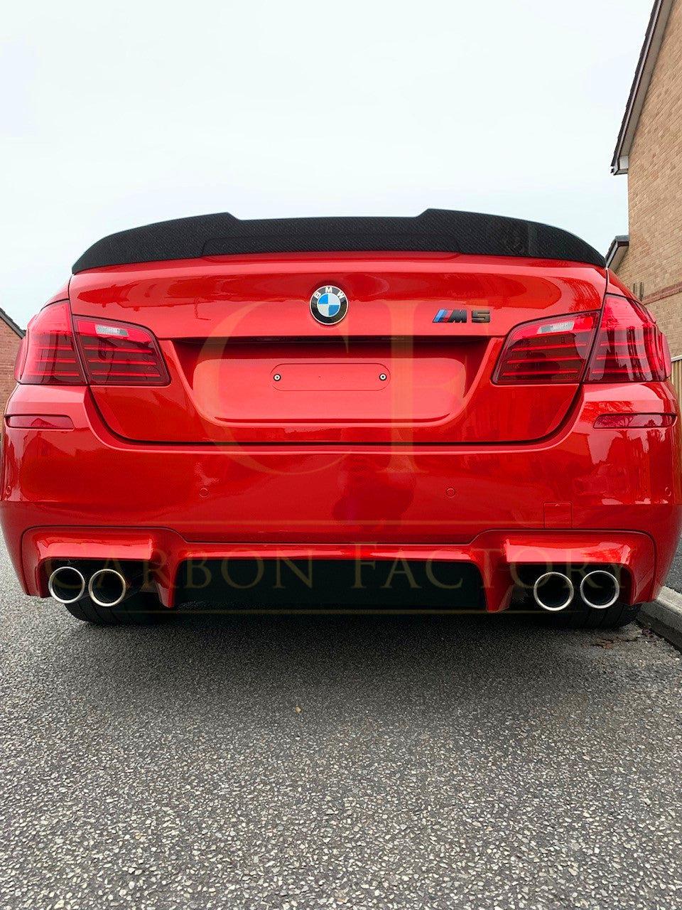 PSM Style Carbon Fibre Boot Spoiler for BMW 5 Series F10 inc M5 10-17-Carbon Factory