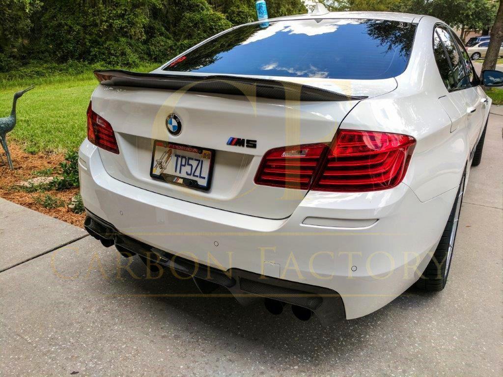 PSM Style Carbon Fibre Boot Spoiler for BMW 5 Series F10 inc M5 10-17-Carbon Factory