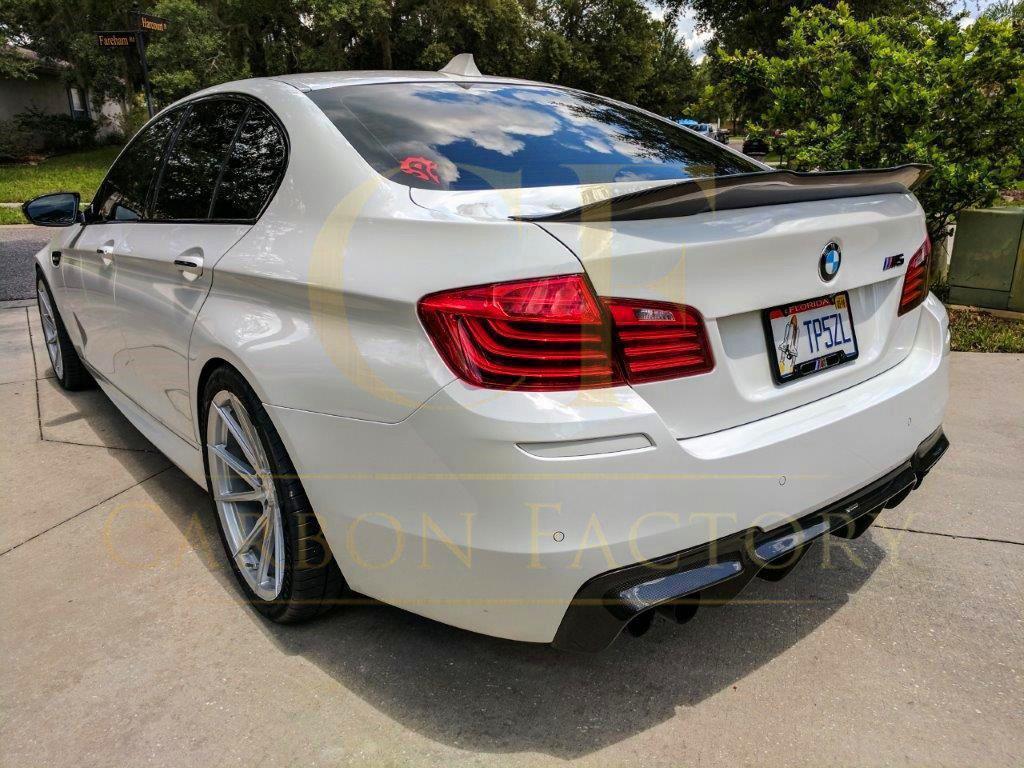 PSM Style Carbon Fibre Boot Spoiler for BMW 5 Series F10 inc M5 10-17-Carbon Factory