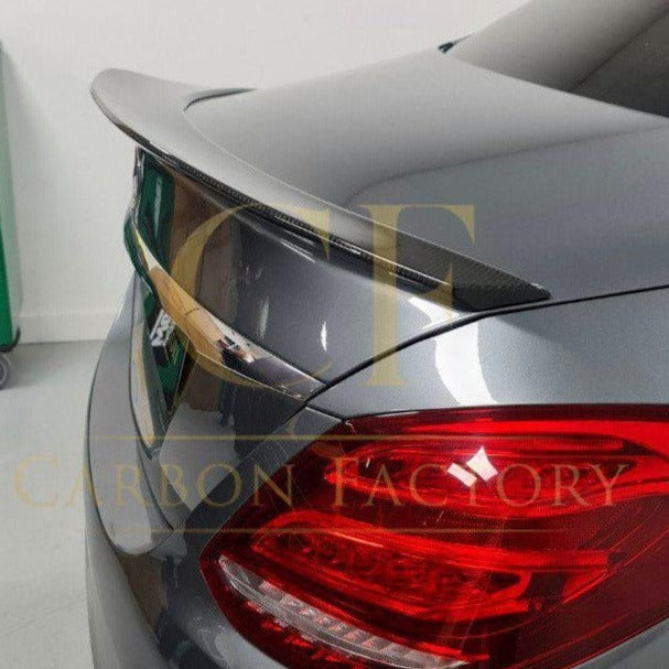 PSM Style Carbon Fibre Boot Spoiler for Mercedes Benz W205 C Class 15-21-Carbon Factory