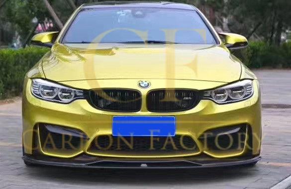 PSM Style Carbon Fibre Front Splitter 2 Pieces for BMW F80 M3 F82 F83 M4 14-20 - Carbon Factory