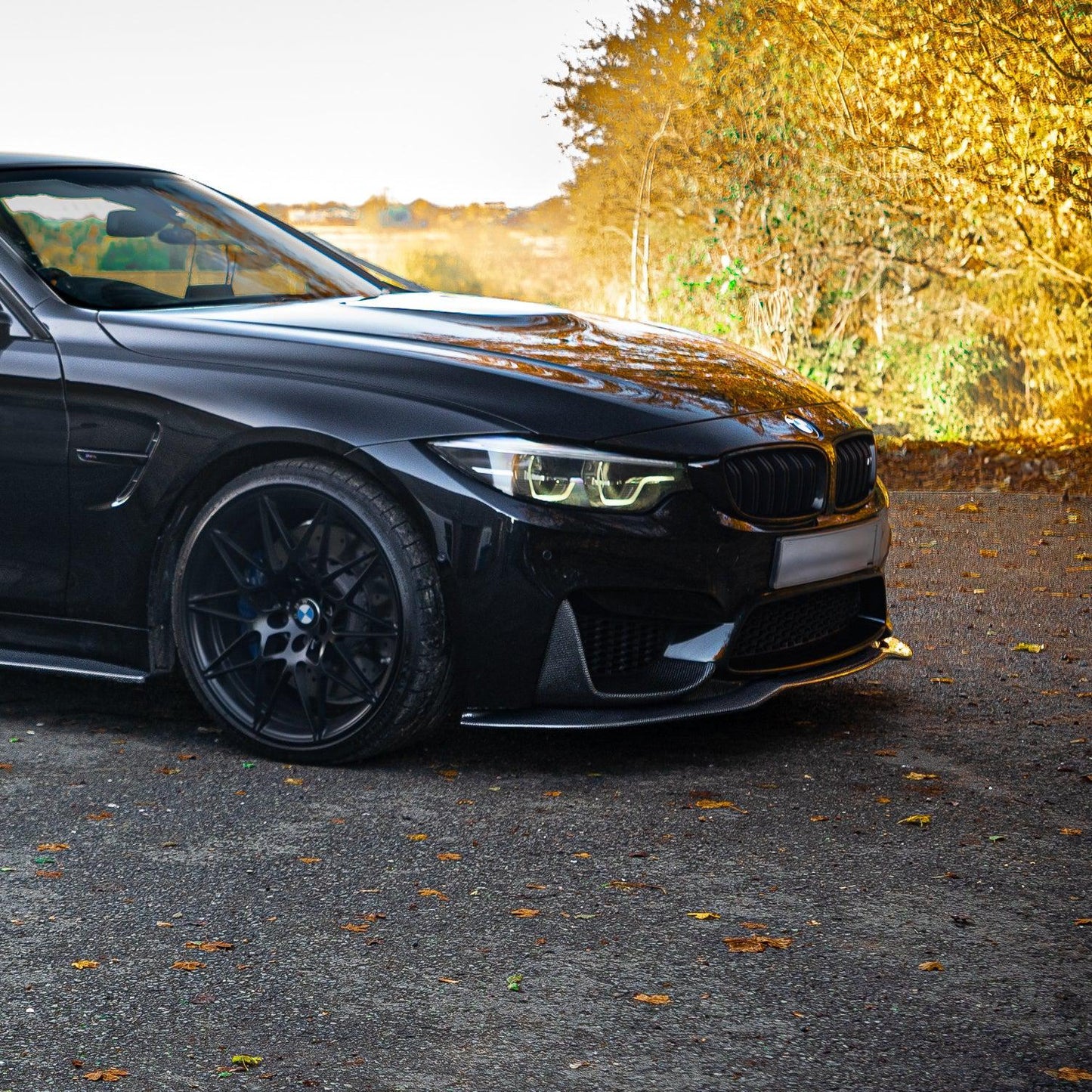 PSM Style Carbon Fibre Front Splitter for BMW F80 M3 F82 F83 M4 14-20 - Carbon Factory