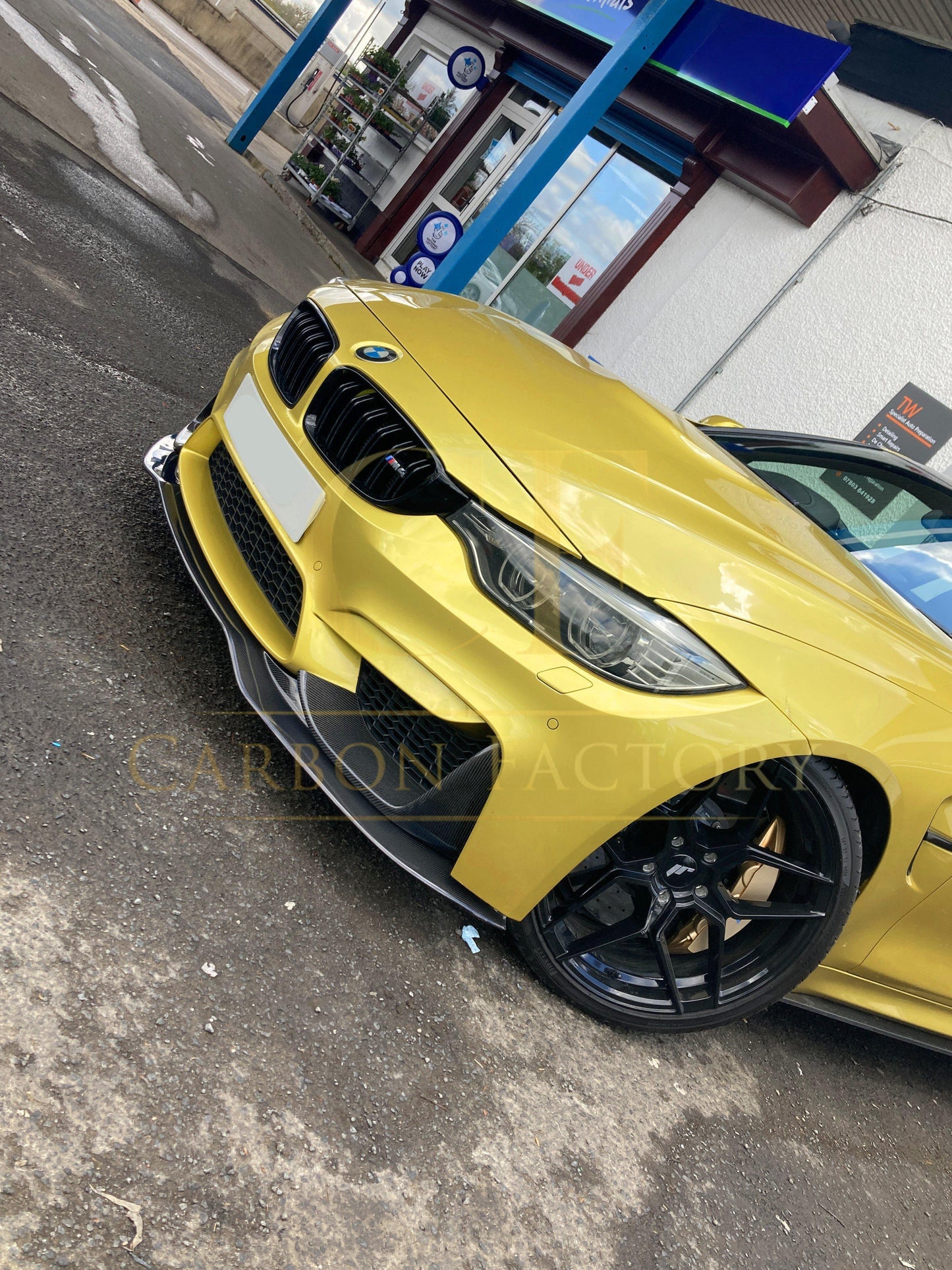 PSM Style Carbon Fibre Front Splitter for BMW F80 M3 F82 F83 M4 14-20 - Carbon Factory