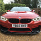 PSM Style Carbon Fibre Front Splitter for BMW F80 M3 F82 F83 M4 14-20 - Carbon Factory