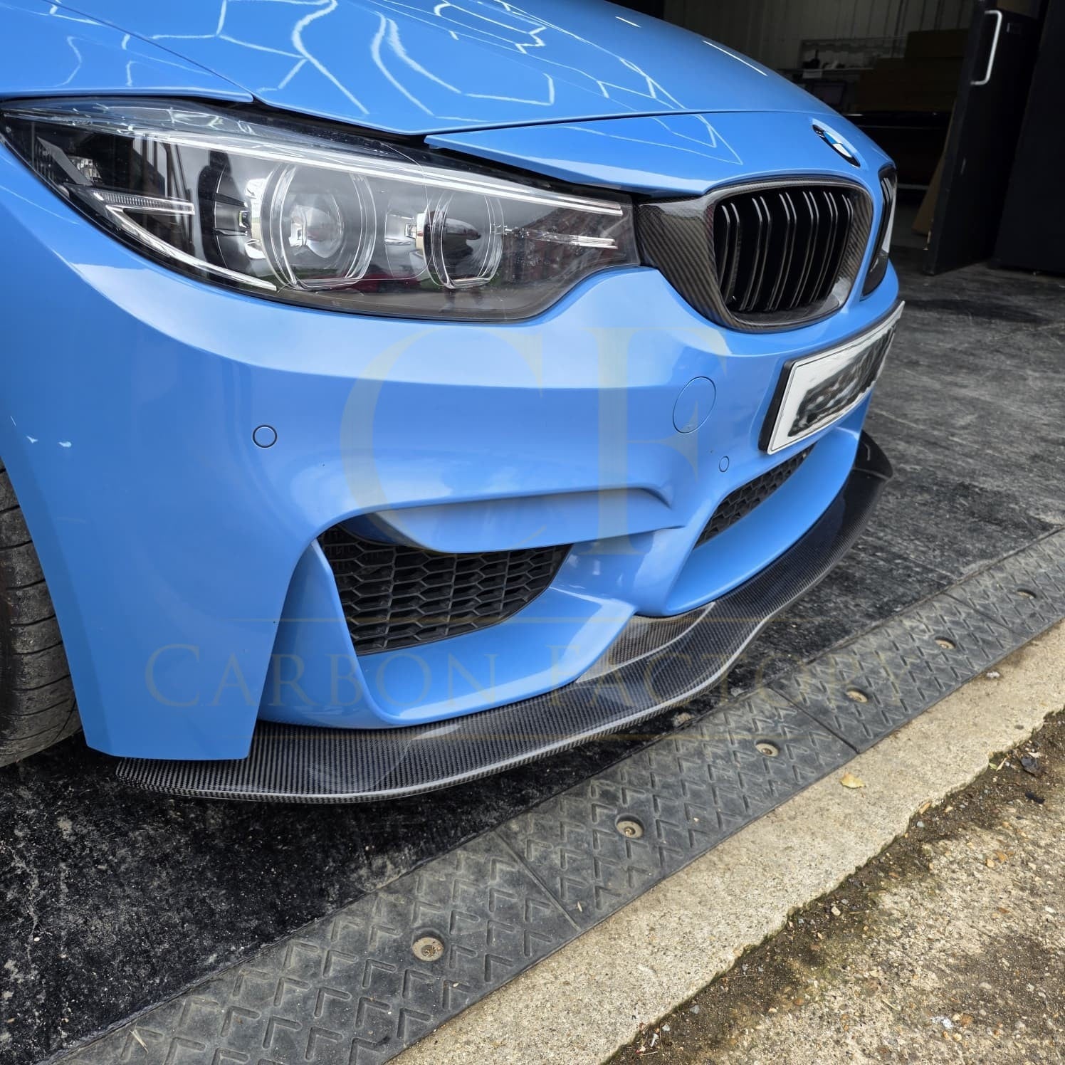 PSM Style Carbon Fibre Front Splitter for BMW F80 M3 F82 F83 M4 14-20 - Carbon Factory