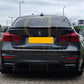 PSM Style Carbon Fibre Rear Diffuser for BMW F80 M3 F82 F83 M4 14-20-Carbon Factory