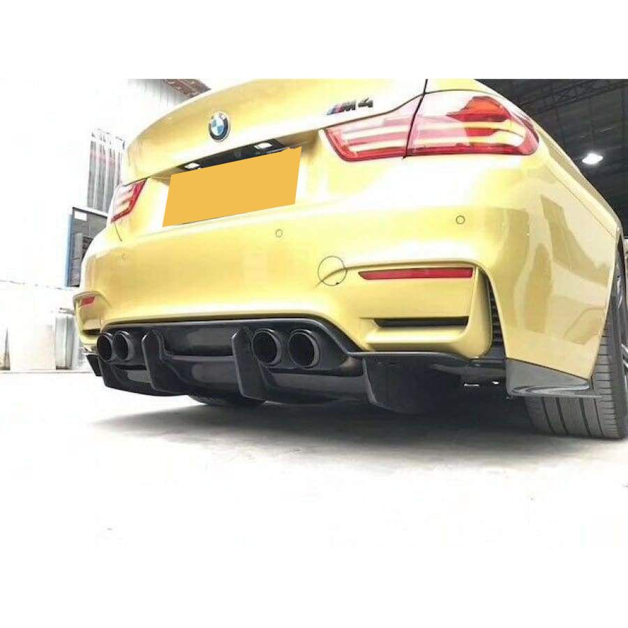PSM Style Carbon Fibre Rear Diffuser for BMW F80 M3 F82 F83 M4 14-20-Carbon Factory