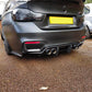PSM Style Carbon Fibre Rear Diffuser for BMW F80 M3 F82 F83 M4 14-20-Carbon Factory