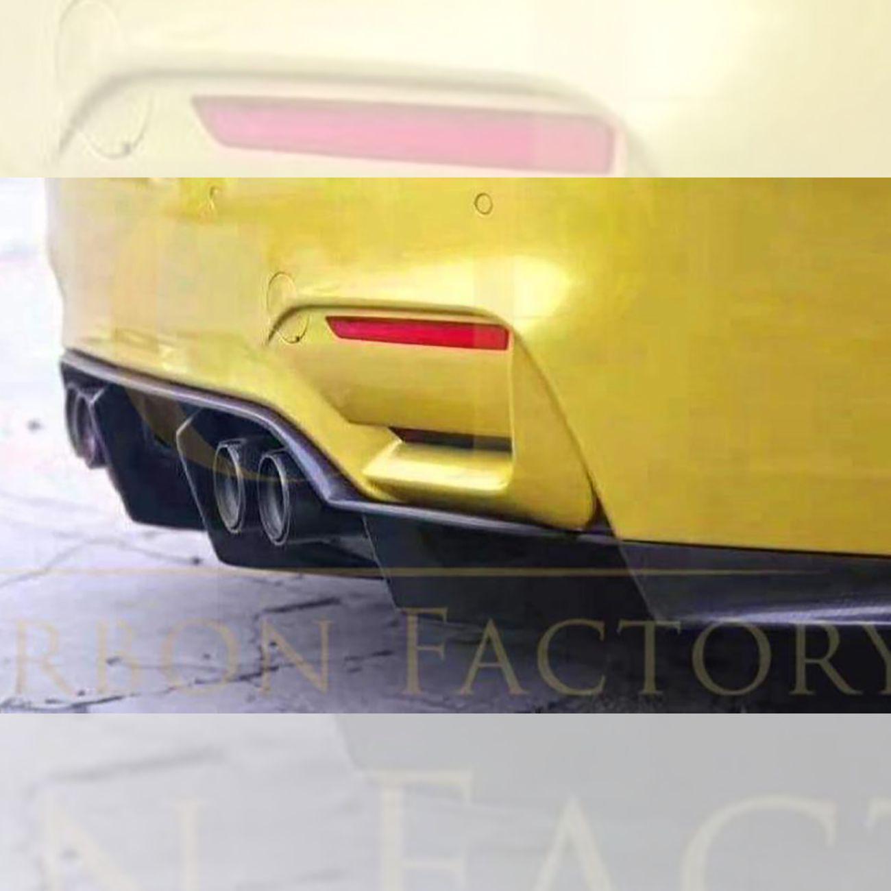 PSM Style Carbon Fibre Rear Diffuser for BMW F80 M3 F82 F83 M4 14-20-Carbon Factory