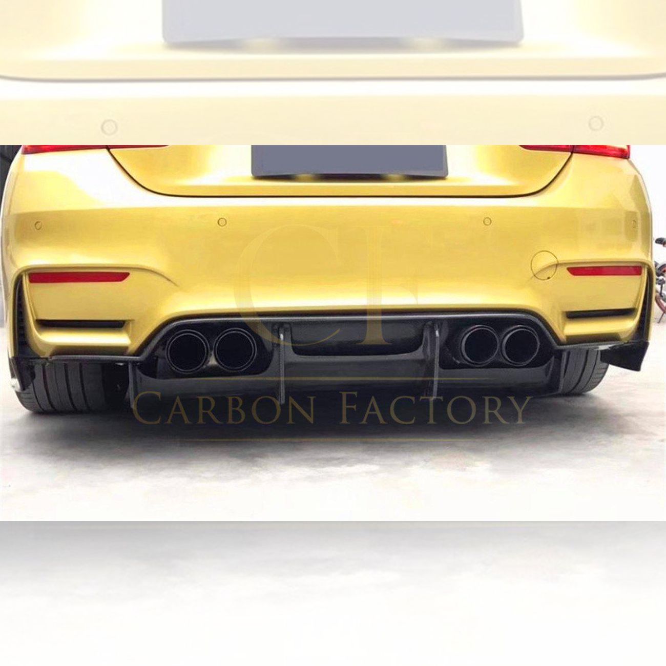 PSM Style Carbon Fibre Rear Diffuser for BMW F80 M3 F82 F83 M4 14-20-Carbon Factory