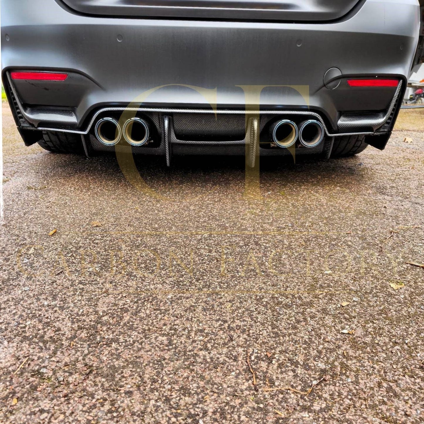 PSM Style Carbon Fibre Rear Diffuser for BMW F80 M3 F82 F83 M4 14-20-Carbon Factory
