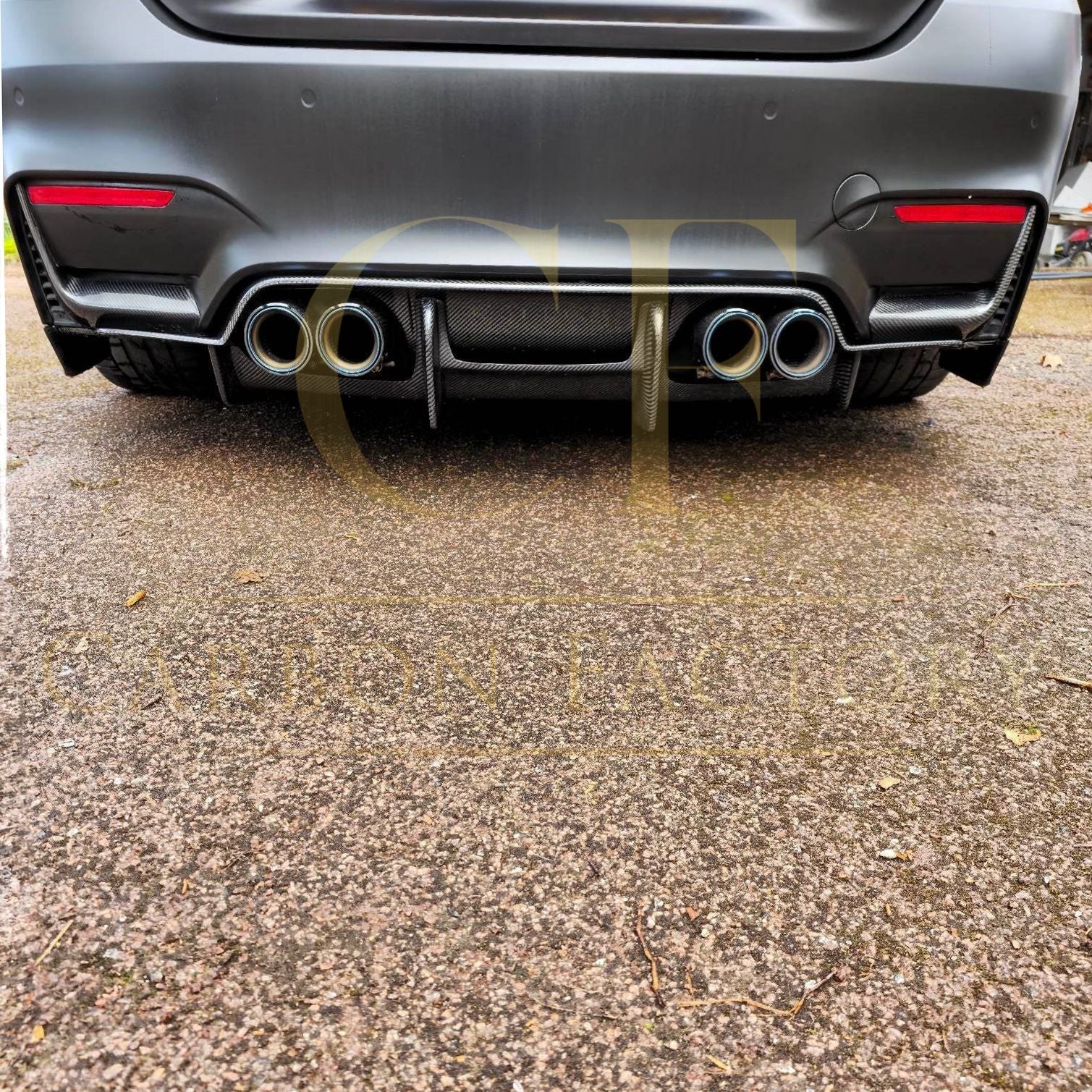 PSM Style Carbon Fibre Rear Diffuser for BMW F80 M3 F82 F83 M4 14-20-Carbon Factory