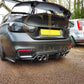 PSM Style Carbon Fibre Rear Diffuser for BMW F80 M3 F82 F83 M4 14-20-Carbon Factory