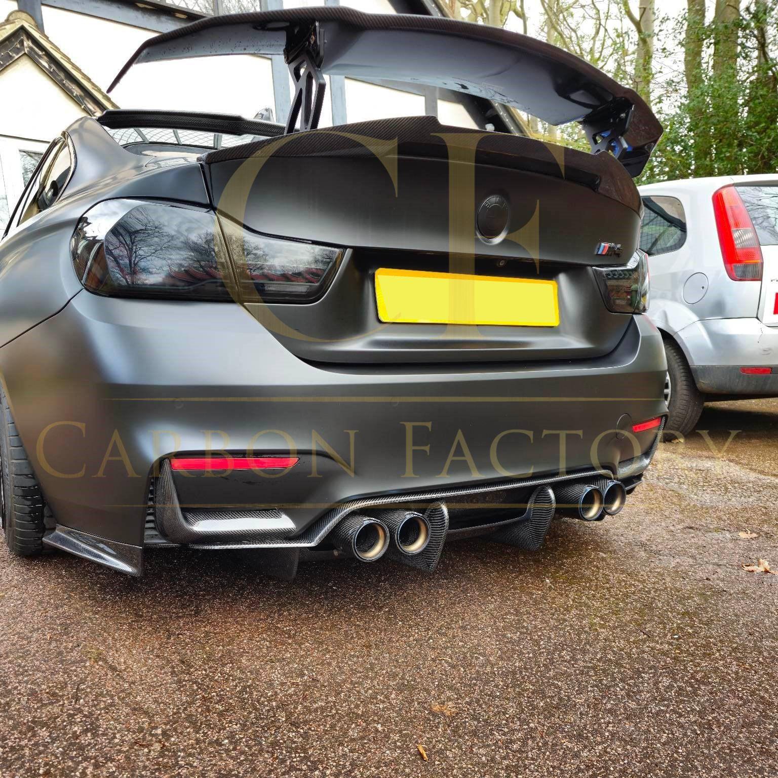 PSM Style Carbon Fibre Rear Diffuser for BMW F80 M3 F82 F83 M4 14-20-Carbon Factory