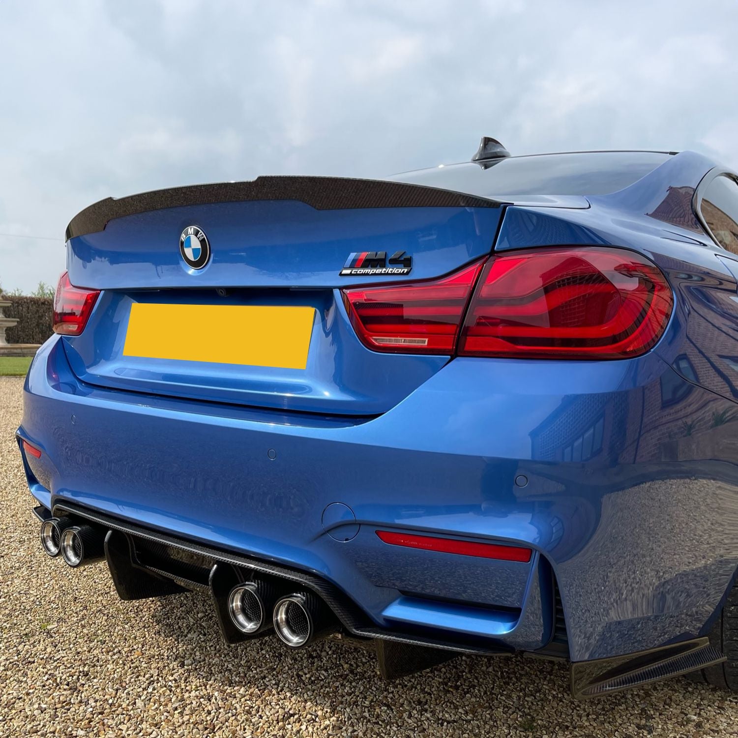 PSM Style Carbon Fibre Rear Diffuser for BMW F80 M3 F82 F83 M4 14-20-Carbon Factory