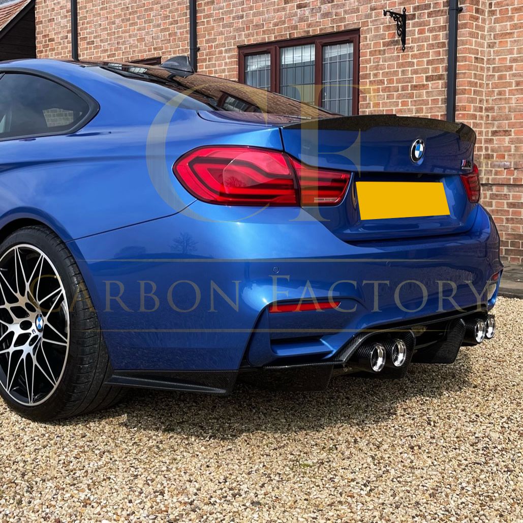 PSM Style Carbon Fibre Rear Diffuser for BMW F80 M3 F82 F83 M4 14-20-Carbon Factory