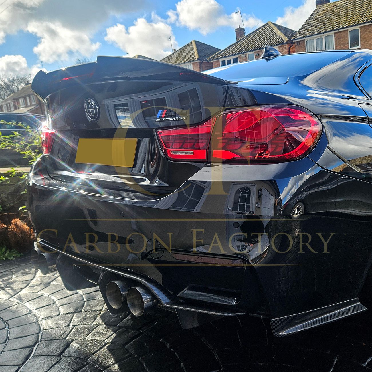 PSM Style Carbon Fibre Rear Diffuser for BMW F80 M3 F82 F83 M4 14-20-Carbon Factory