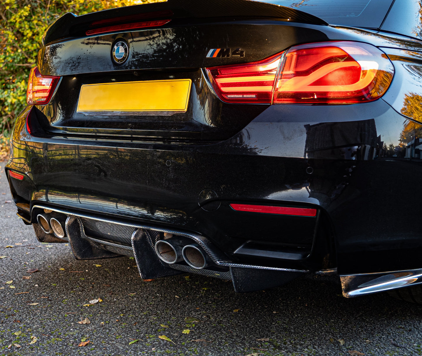 PSM Style Carbon Fibre Rear Diffuser for BMW F80 M3 F82 F83 M4 14-20-Carbon Factory